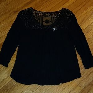 Maurice's open back crochet top